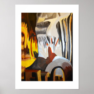 Póster Rosto nas Rochas