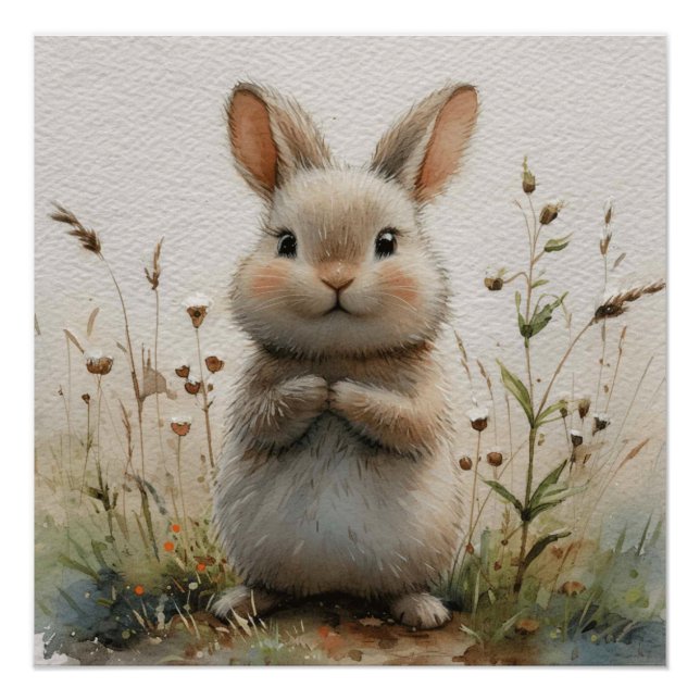 Póster Rosto Peludo: Um Coelhinho Cheio de Capricho (Frente)