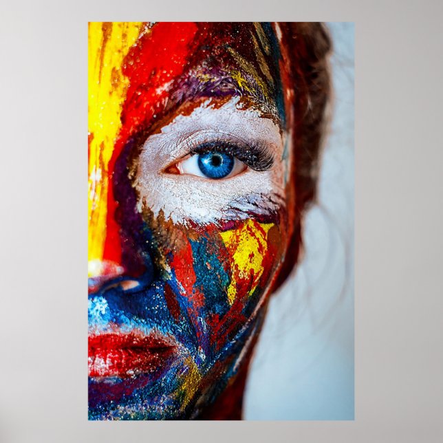 Poster Rosto Pintado (Frente)
