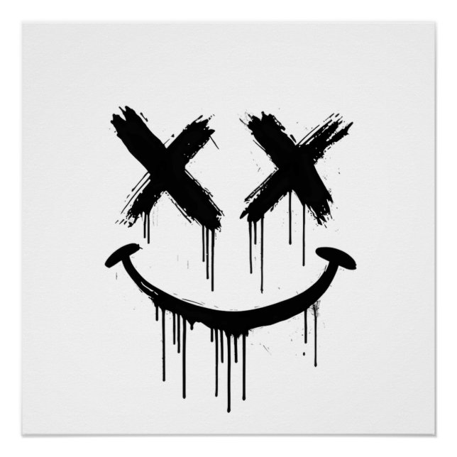 Póster Rosto sorridente. (Frente)