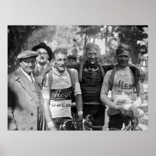 Poster Rostos Cobertos de Lama Tour de France 1928 Depois