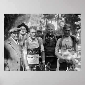 Poster Rostos Cobertos de Lama Tour de France 1928 Depois