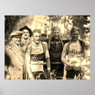 Poster Rostos Cobertos de Lama Tour de France 1928 Depois