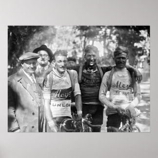 Poster Rostos Lamacentos Tour de France 1928 Depois da Et