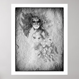 Poster Rostos Ocultos e além da Máscara/Veneza