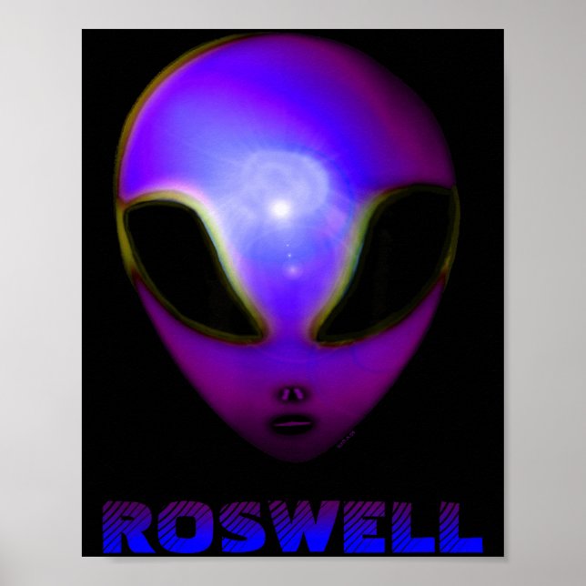 Poster Roswell Novo México Alien (Frente)
