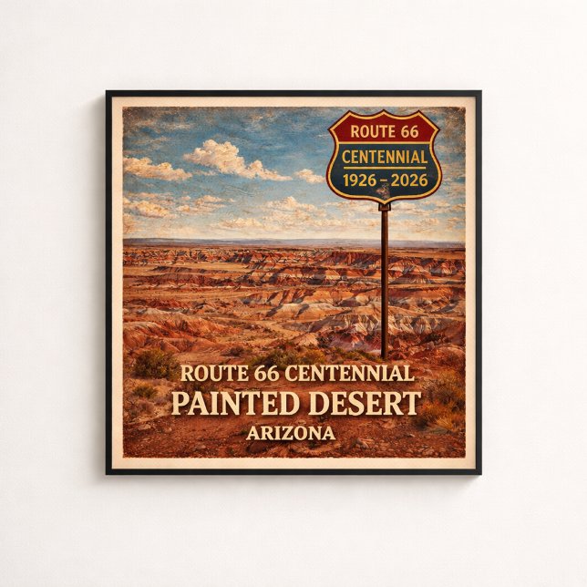 Poster Rota 66 Deserto Pintado Arizona   (Criador carregado)