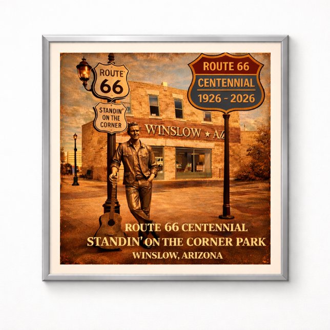 Poster Rota 66 Winslow Arizona Standin' (Criador carregado)