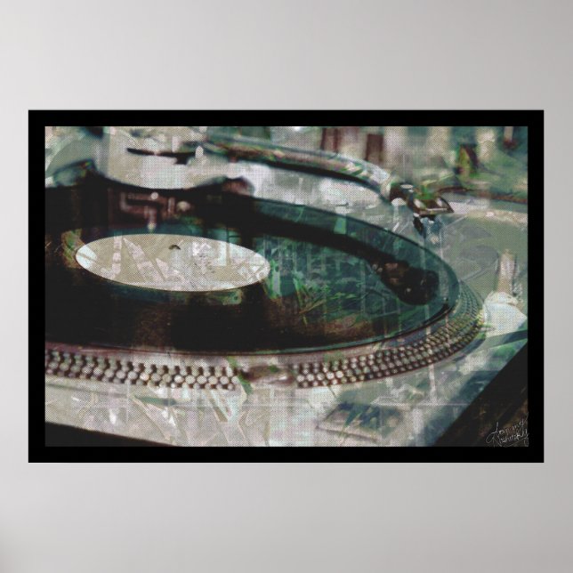 Póster rotação do vintage g (Frente)