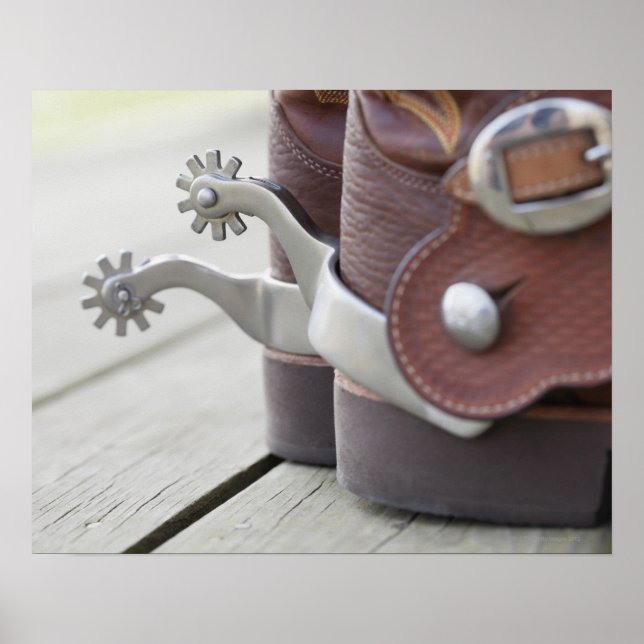 Poster Rotas em botas de cowboy (Frente)