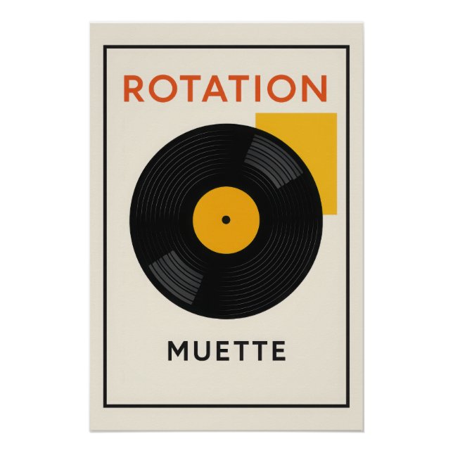 Póster 🔁 Rotation Muette – Le Silence du Vinyle (Frente)