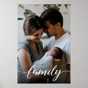 Poster Roteiro de Amor com Foto Familiar Personalizada