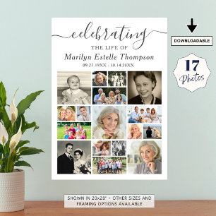 Poster Roteiro de Colagem de Fotos do Memorial 17 Celebra