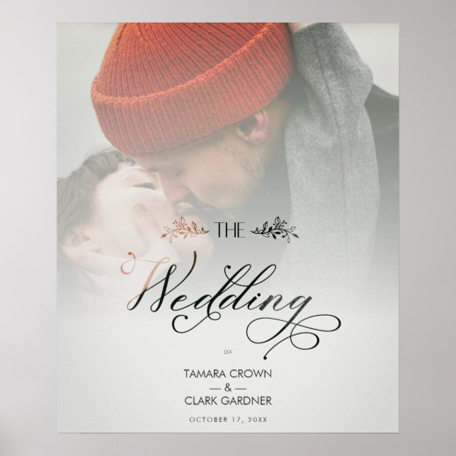 Poster Roteiro de Fotos de Casamento com Transparência Mo (Frente)