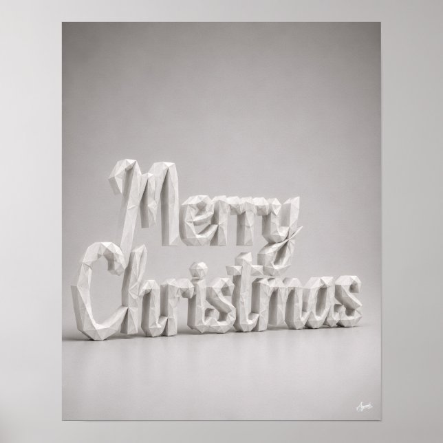 Poster Roteiro de Natal de Origami Feliz (Frente)