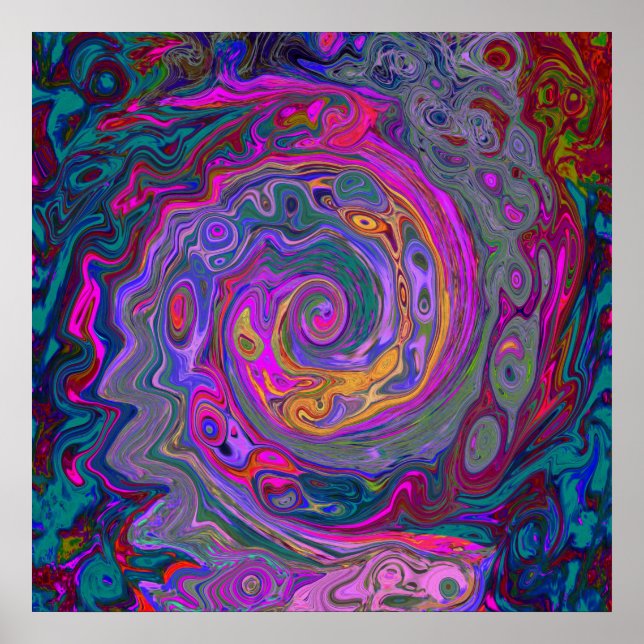 Poster Roteiro Magenta Retroativo, Verde e Abstrato Laran (Frente)