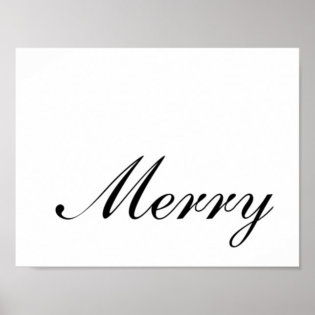 Poster Roteiro Minimalista de Natal Alegre (Frente)