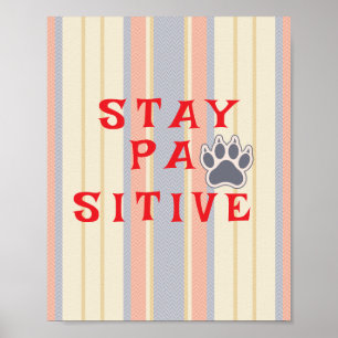 Poster Roteiro Moderno	Convite Vintage   Fique Pawsitivo