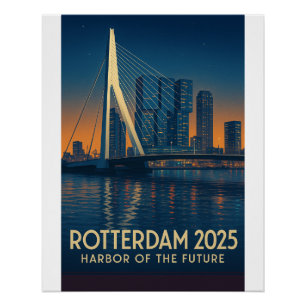 Póster Roterdão - "Porto do futuro