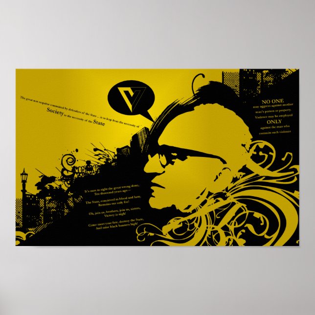 Póster Rothbard c/ Cotações (Frente)