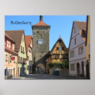 Poster Rothenburg, Alemanha