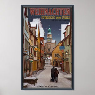 Póster Rothenburg - Natal do Markusturm
