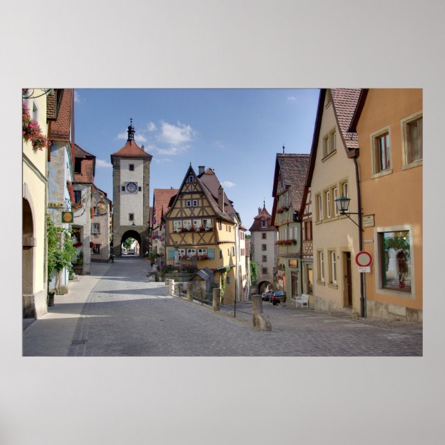 Poster Rothenburg ob der Tauber Alemanha (Frente)