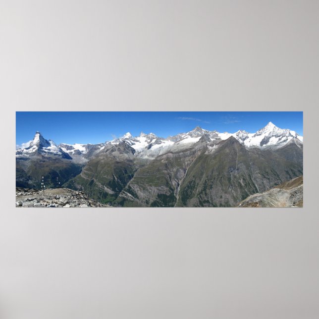 Póster Rothorn panorama, Alpes Valais (Frente)