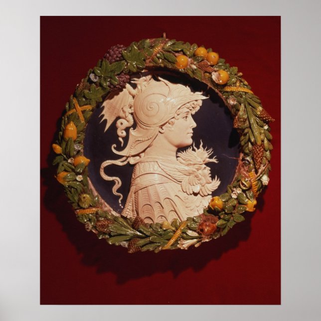 Poster Rotina com retrato de perfil (Frente)