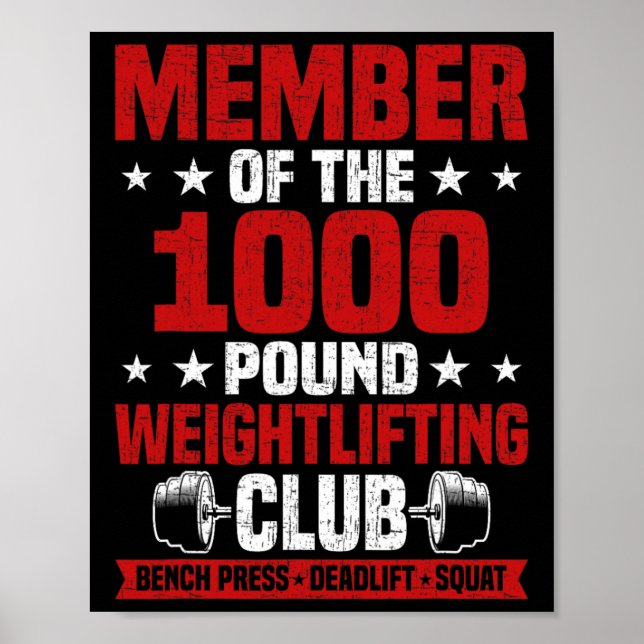 Poster Rotina de musculação do Clube de Levantamento de P (Frente)