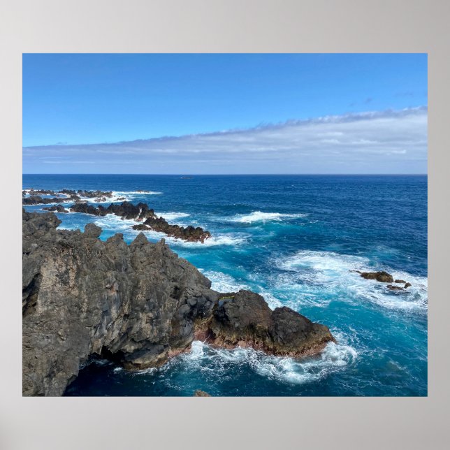 Poster Rotsen in zee (Frente)