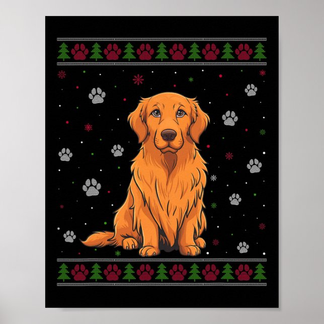 Poster Rottweiler Natal Sweet Xmas Pet Animal Dog L (Frente)