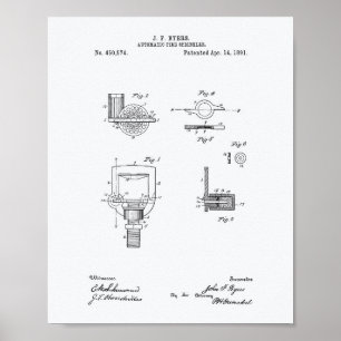Poster Rotulagem automática de extinção de incêndios 1891