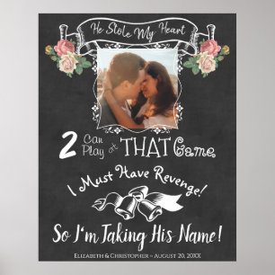 Poster Roubou meu casamento do quadro do poema do