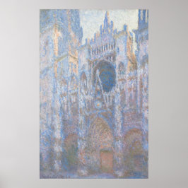 Poster Rouen Cathedral West Facade por Claude Monet