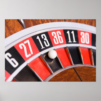 Poster Roulette Wheel Closeup