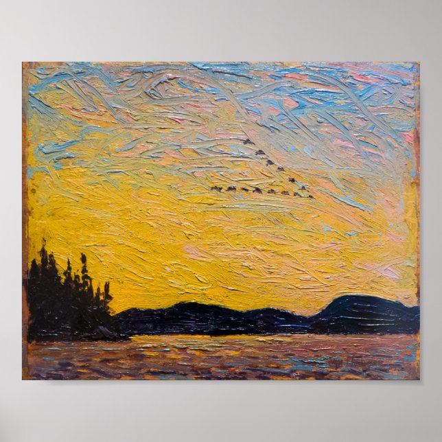 Poster Round Lake Mud Bay | Tom Thomson | (Frente)