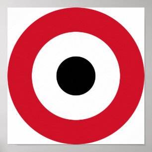 Póster Roundel da Força Aérea do Egito