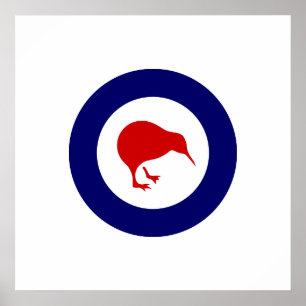 Poster Roundel de Rnzaf, Nova Zelândia