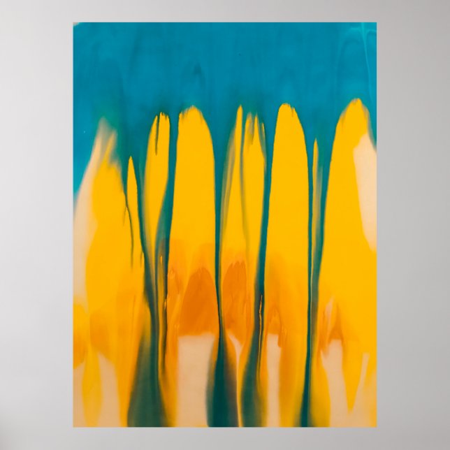 Poster Roupa amarelo e azul (Frente)