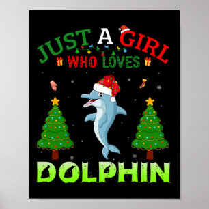 Poster Roupa Combinada de Natal Just A Girl Who Lov