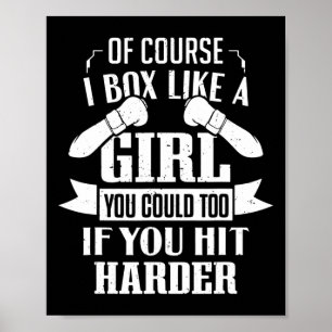 Poster Roupa de Boxe para Luvas de Boxe de Boxeador
