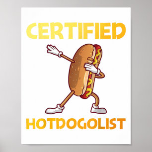 Poster Roupa de cachorro-quente legal para homens mulhere