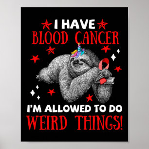 Poster roupa de conscientização do cancer de sangue do bi