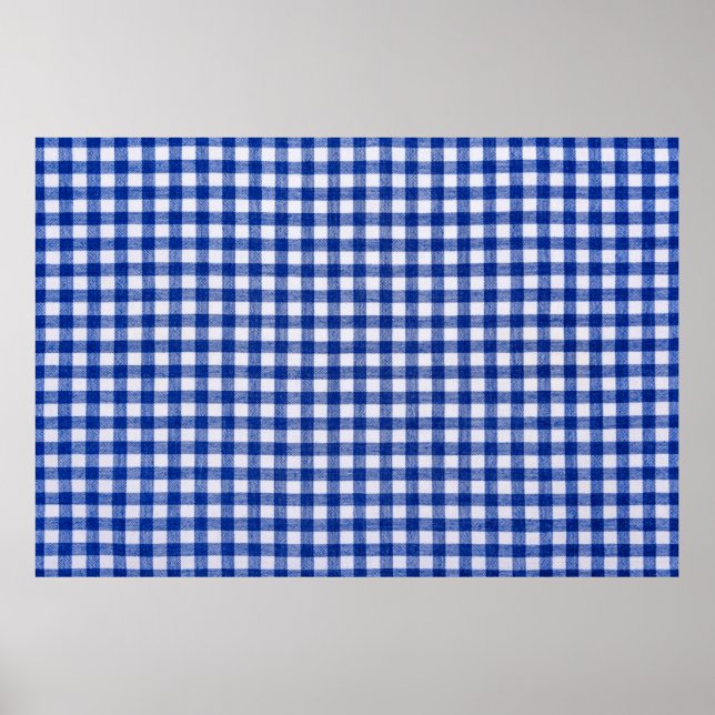 Poster Roupa de cozinha controlada. Padrão bem visto e te (Frente)