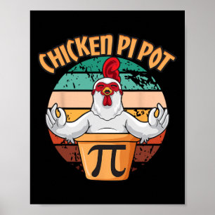 Poster Roupa De Frango Pi-Pote Dia Vintage Retro Math L