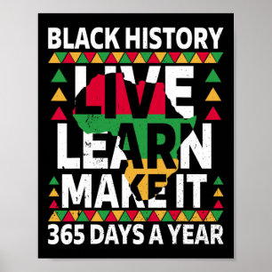 Poster Roupa de História Negra Mês de 2025