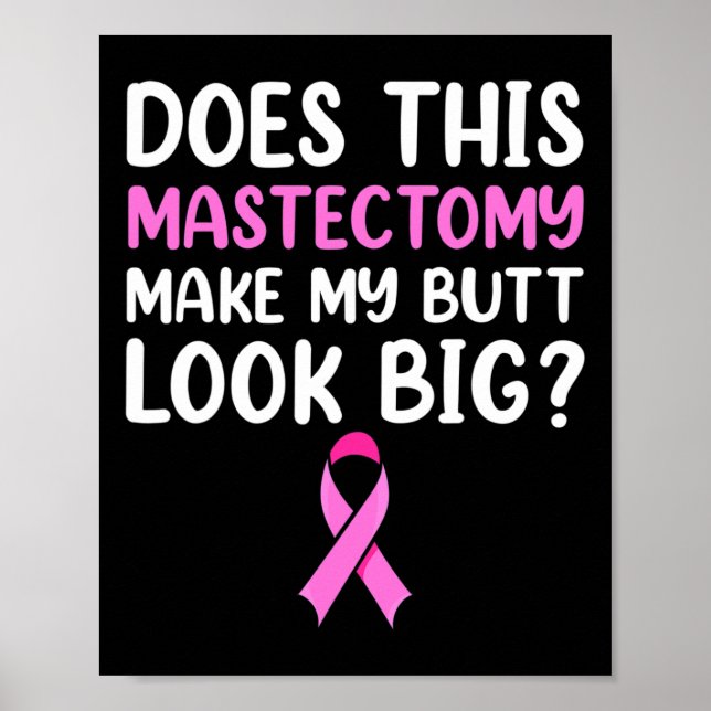 Poster Roupa de Recuperação de Sobrevivência de Mastectom (Frente)