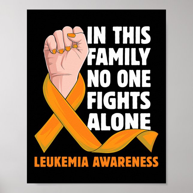Poster Roupa de Sensibilização para a Leucemia Presente p (Frente)
