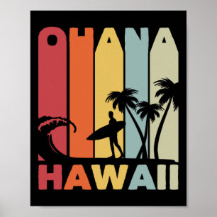 Poster Roupa de Surfista Ohana Havaí Férias em Família 70